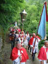 la processione verso Sergola